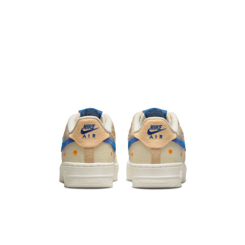 Nike Air Force 1 Premium (GS) Big Kids' Shoes White-Metallic Gold