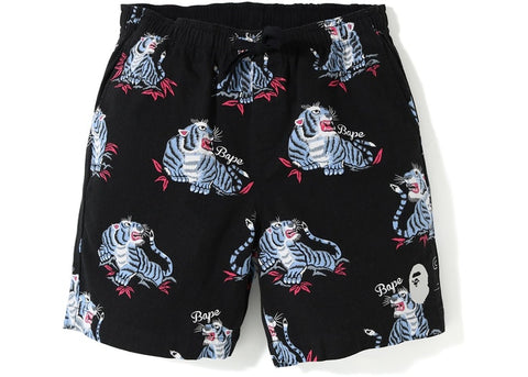 BAPE TIGER PATTERN SHORTS
