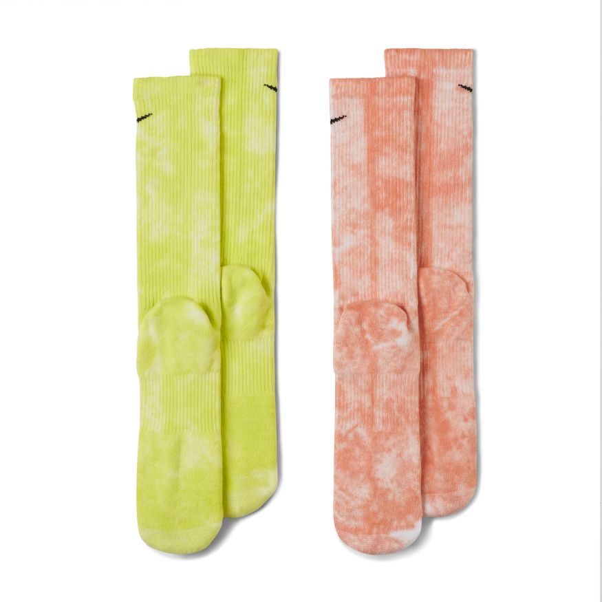 Nike Everyday Plus Cushioned Tie-Dye Crew Socks (2 Pairs)
