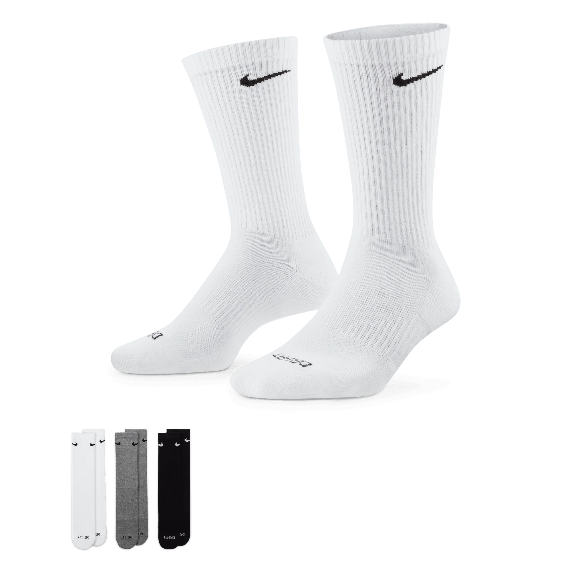 Nike Everyday Plus Cushioned Training Crew Socks (3 Pairs)