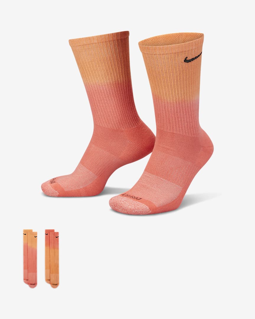 Nike Everyday Plus Cushioned Crew Socks (2 Pairs)