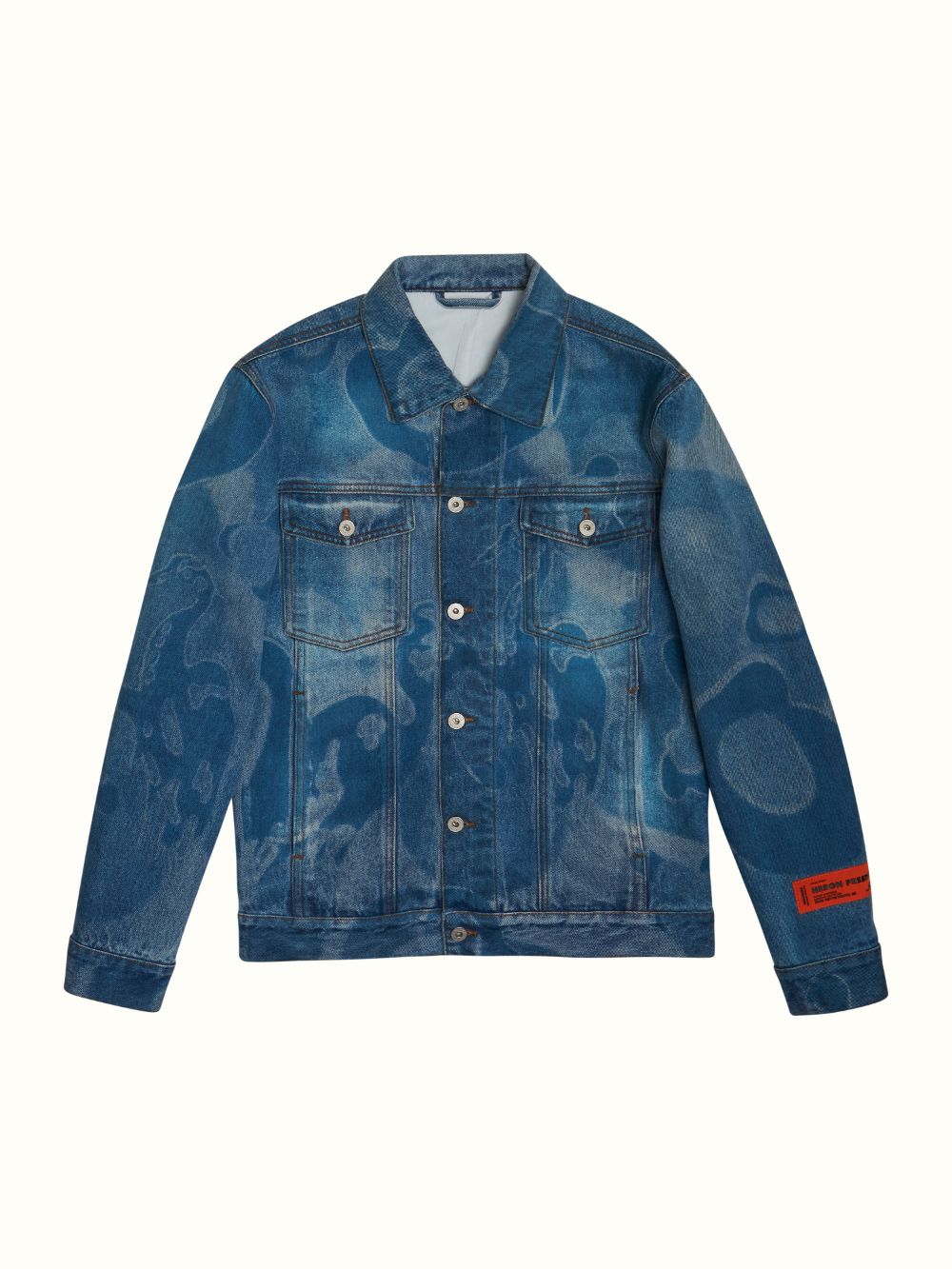 HERON CAMOU REG JACKET DENIM