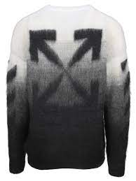 DIAG BRUSHED KNIT CREWNECK