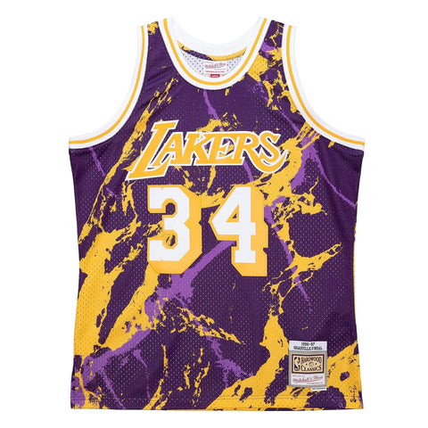 NBA TEAM MARBLE SWINGMAN JERSEY LAKERS 1996 SHAQUILLE O'NEAL